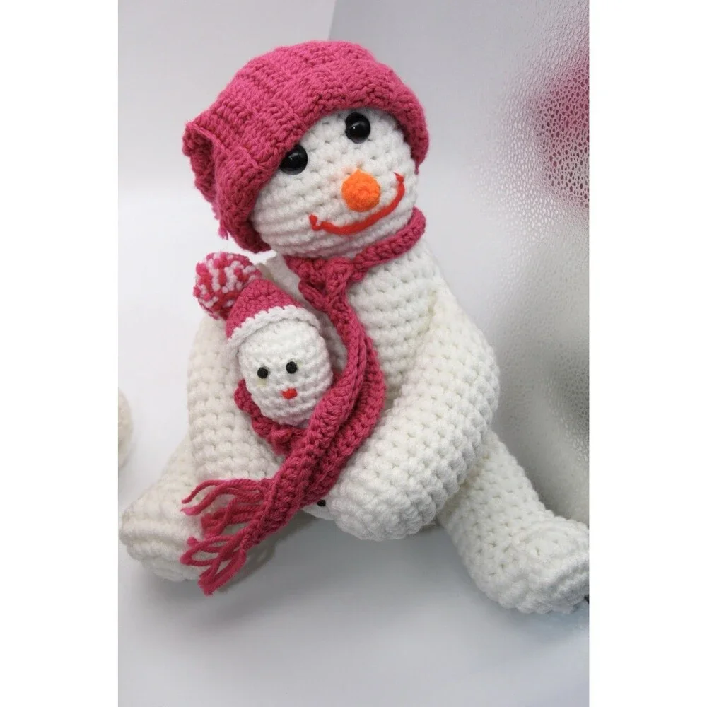 2  handmade Snowmen (12